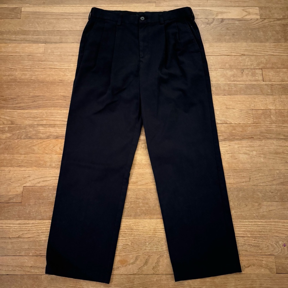 Croft & Barrow black straight leg chino pants size 32 x 29
 b2